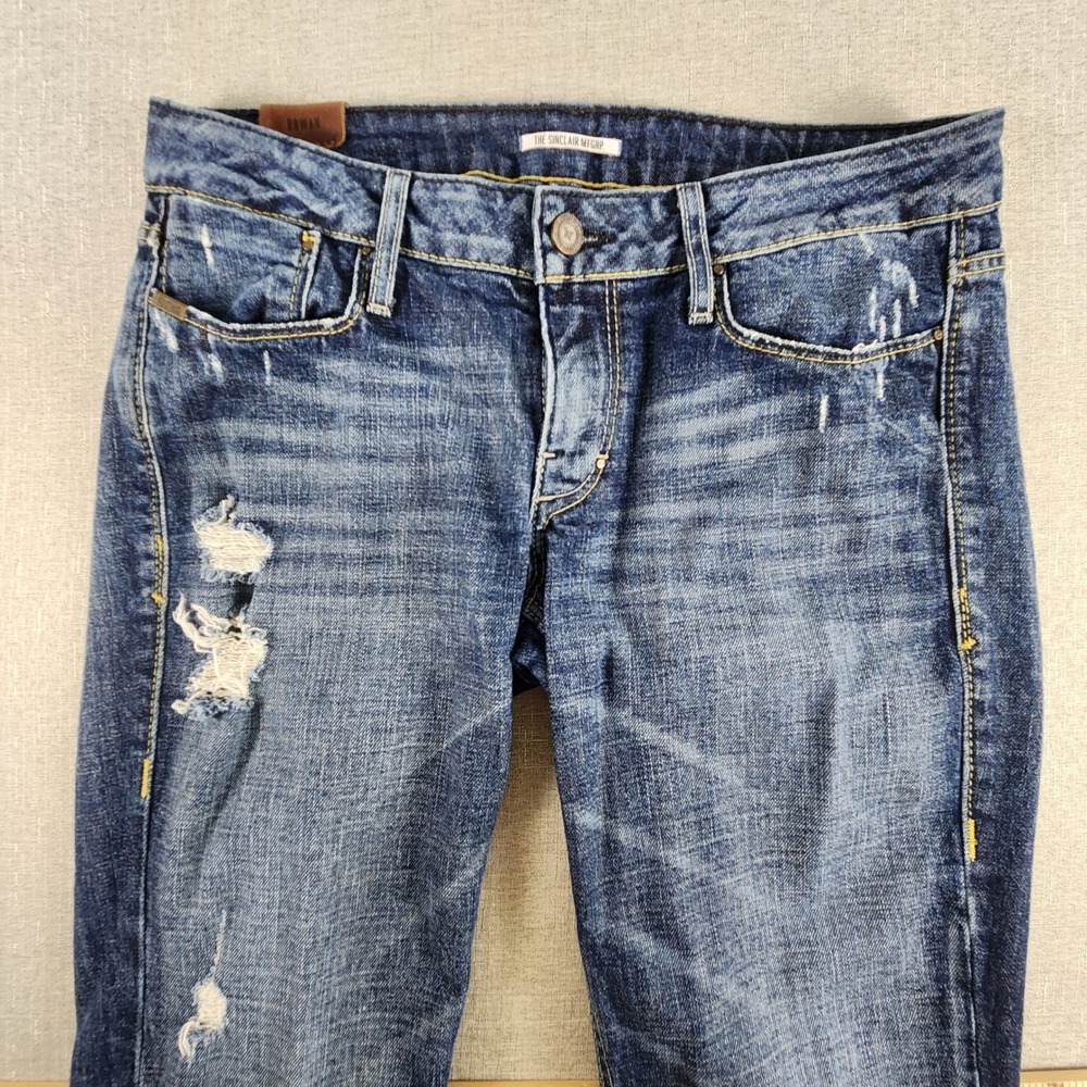 Sinclair‎ MFGRP Rowan Vertical Straight Jeans 29x32 Distressed Med Wash Y2K USA